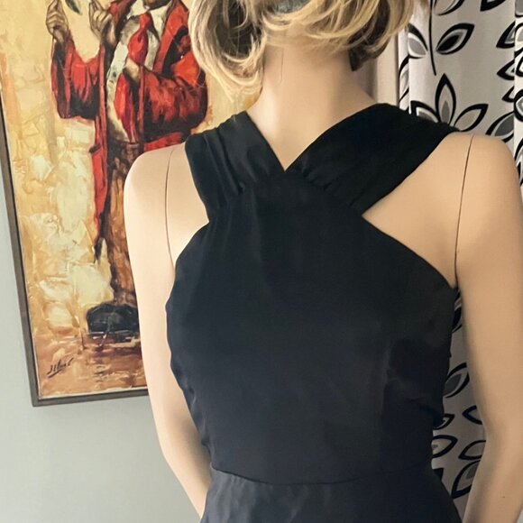 TURN HEADS RACHEL ROY LETS PARTY STRIKING OPHELIA CHIFFON STAR-PRINT LBD DRESS 6 - Picture 8 of 9